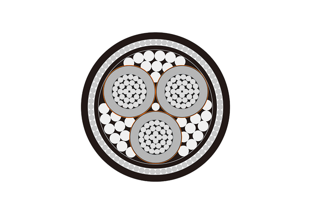 BS 6622 Aluminium AWA/SWA PVC  3.8/6.6kV Cable
